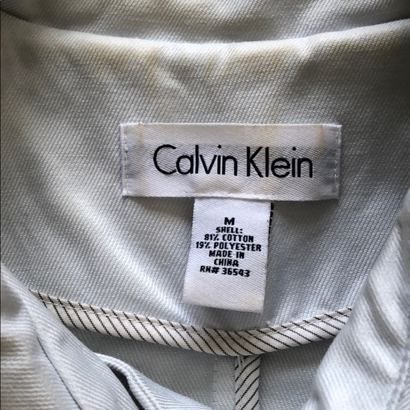 Calvin Klein Short wide sleeves trench coat - Picture 5 of 6